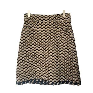 Nwt Tory Burch Macrame Tweed Skirt